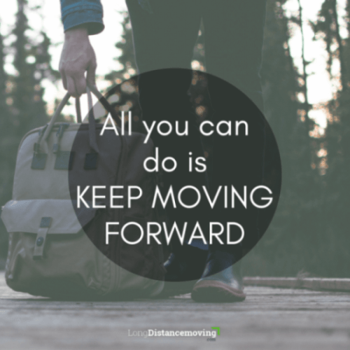 all you can do is keep moving forward